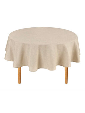 NEW Round Fabric Tablecloth 30”Wrinkle Stain Resistant Washable